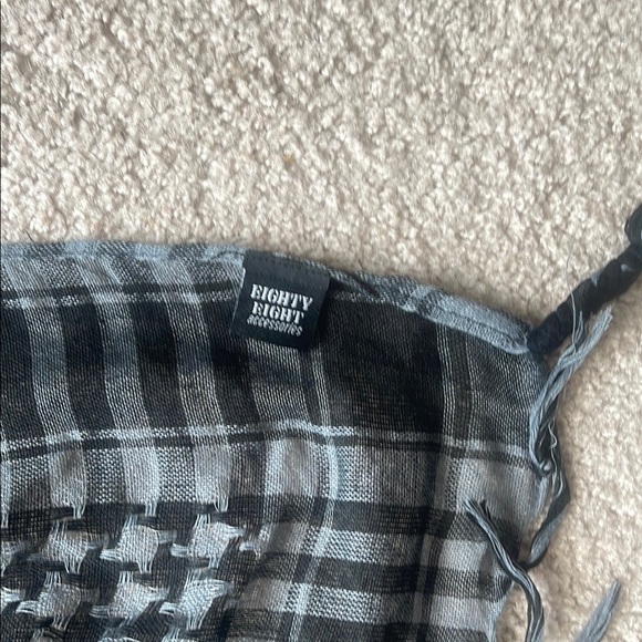 Eighty Eight Black and Gray Men's Scarf - Picture 2 of 2